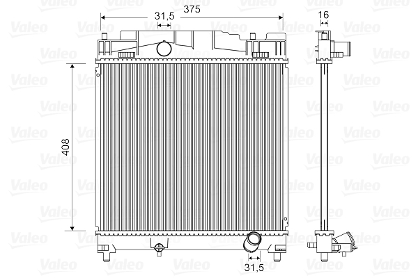 Image Truck radiator for engine cooling system - Valeo India 